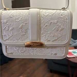 Ted Baker London Cream Embossed Crossbody Bag